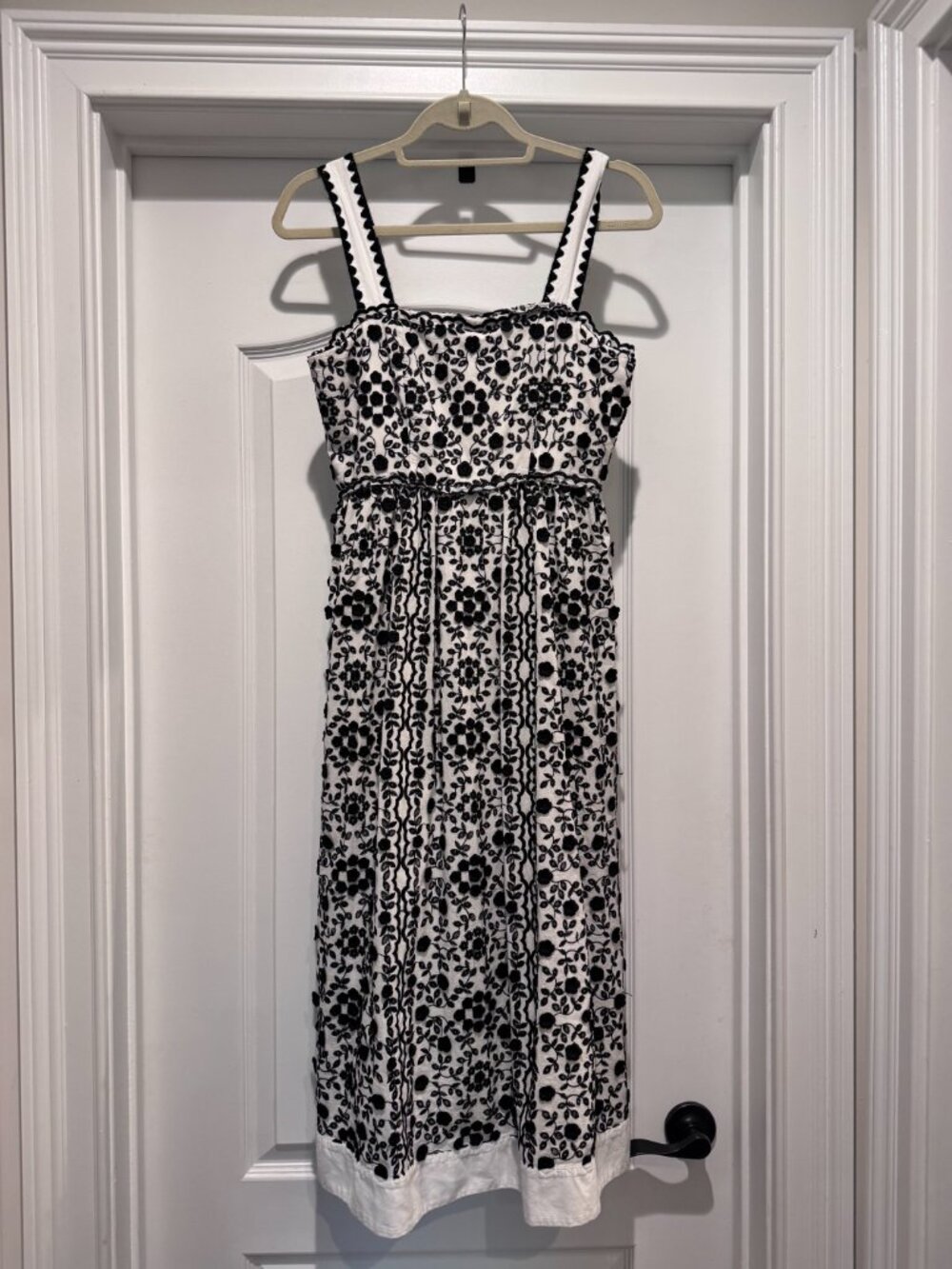 Floral Embroidered Midi Dress